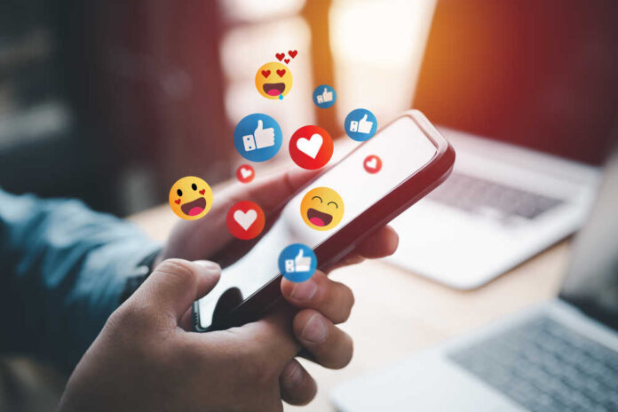 Social,Media,And,Digital,Online,Concept,,Man,Using,Smart,Phone
