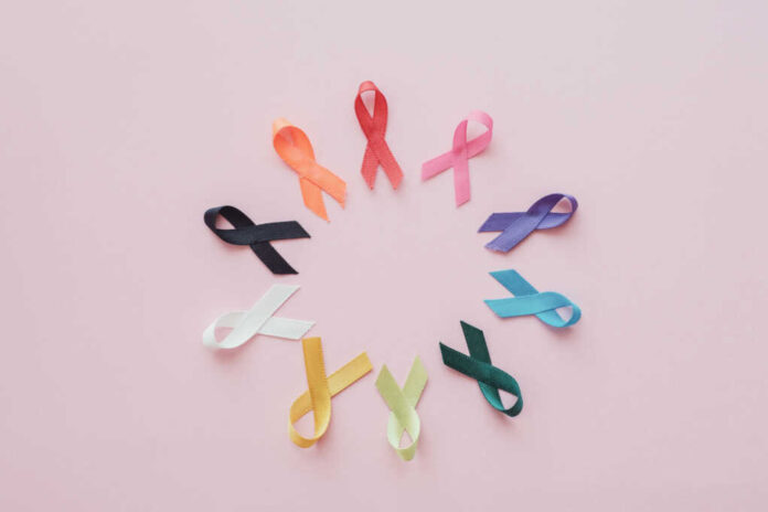 Colorful,Ribbons,On,Pink,Background,,Cancer,Awareness,,World,Cancer,Day,