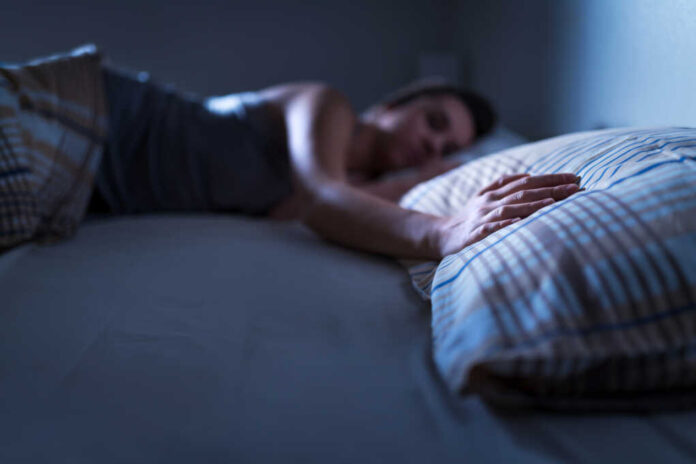 Single,Woman,Sleeping,Alone,In,Bed,At,Home.,Lonely,Lady
