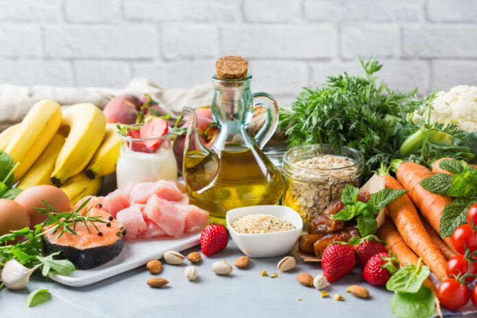 Balanced,Nutrition,Concept,For,Dash,Clean,Eating,Flexitarian,Mediterranean,Diet