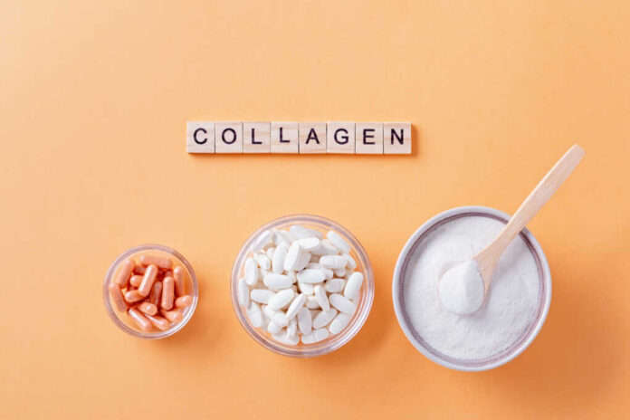 Different,Types,Of,Collagen,For,Skin,Care,Flat,Lay,With
