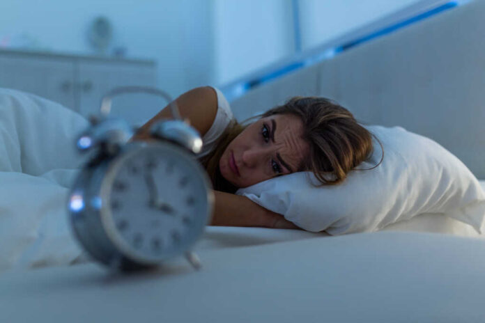 Woman,With,Insomnia,Lying,In,Bed,With,Open,Eyes.,Girl