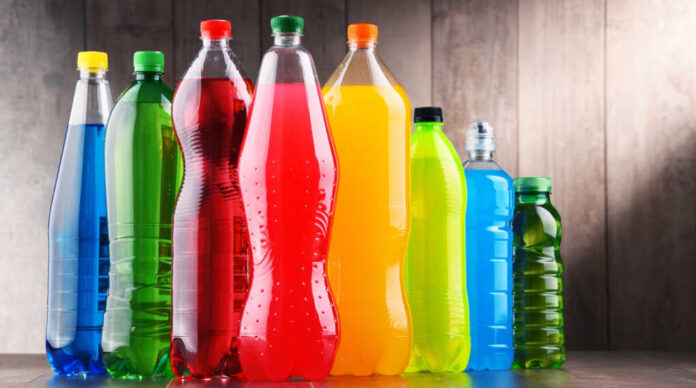 Plastic,Bottles,Of,Assorted,Carbonated,Soft,Drinks,In,Variety,Of